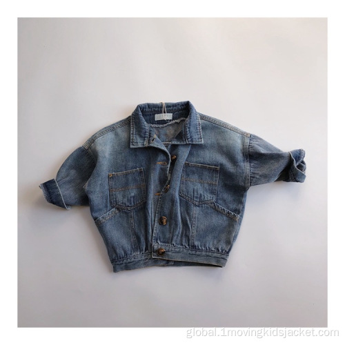 Kid'S Embroidery Jacket Children's Denim Jacket Spring And Autumn Factory